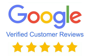 Five star verified Google customer reviews